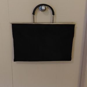 Jeannie Lottie Black adaptable mesh evening purse